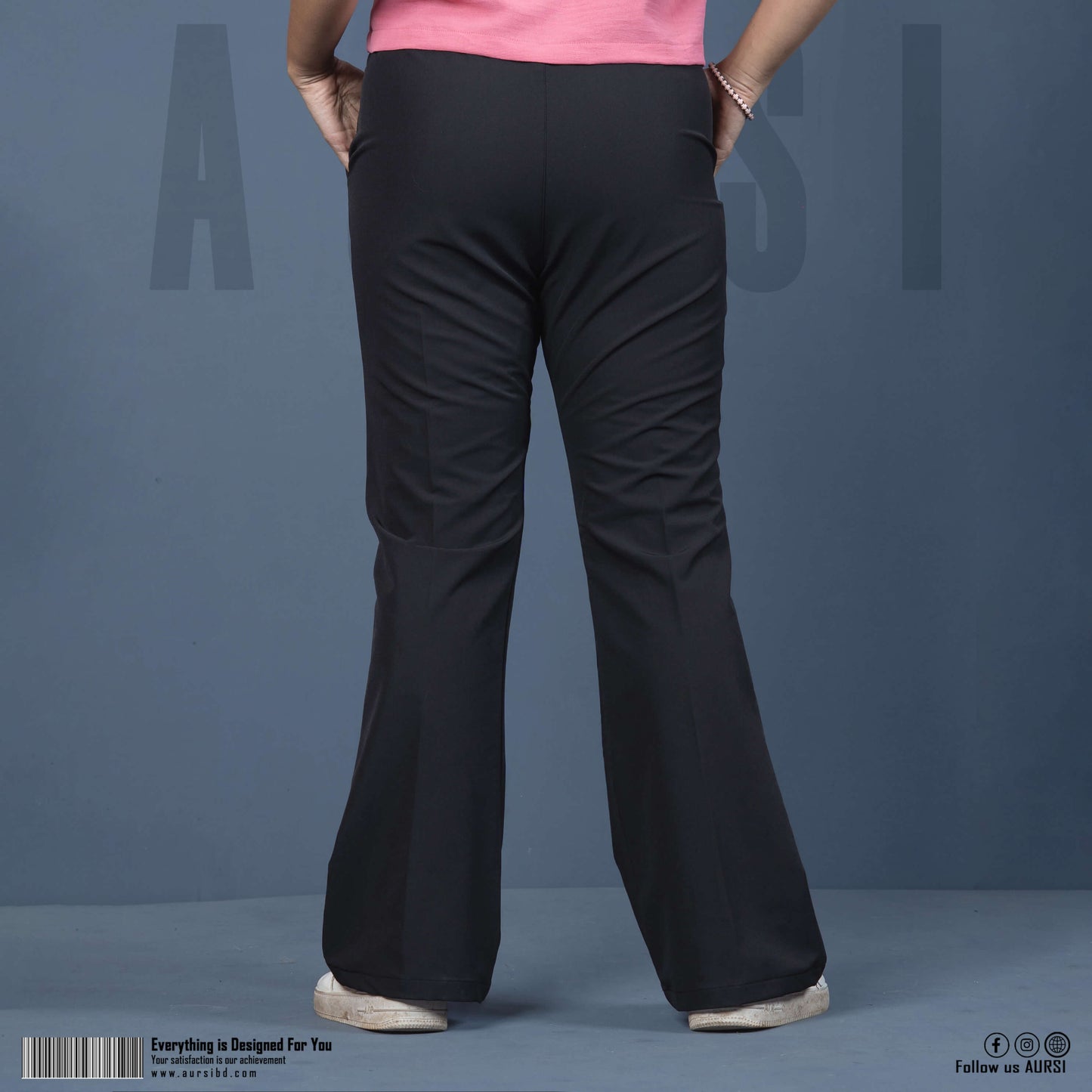 Ladies Bootcut Pants (Black)