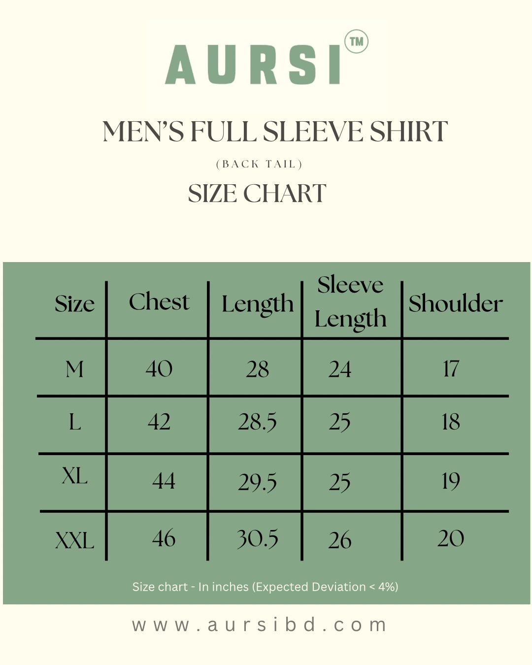 Men's Oxford Long Sleeve Formal Shirt - 26-25 (Peach)