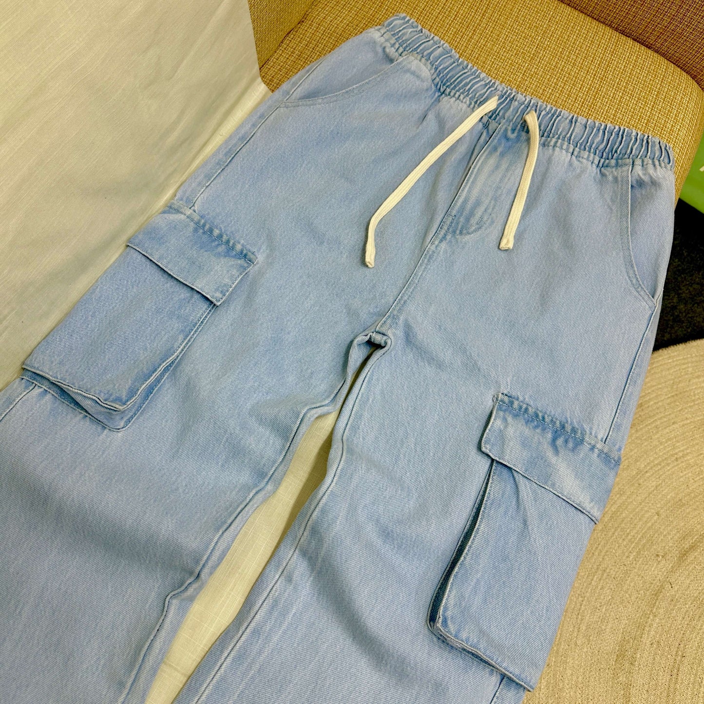 Denim Cargo Joggers by AURSI
