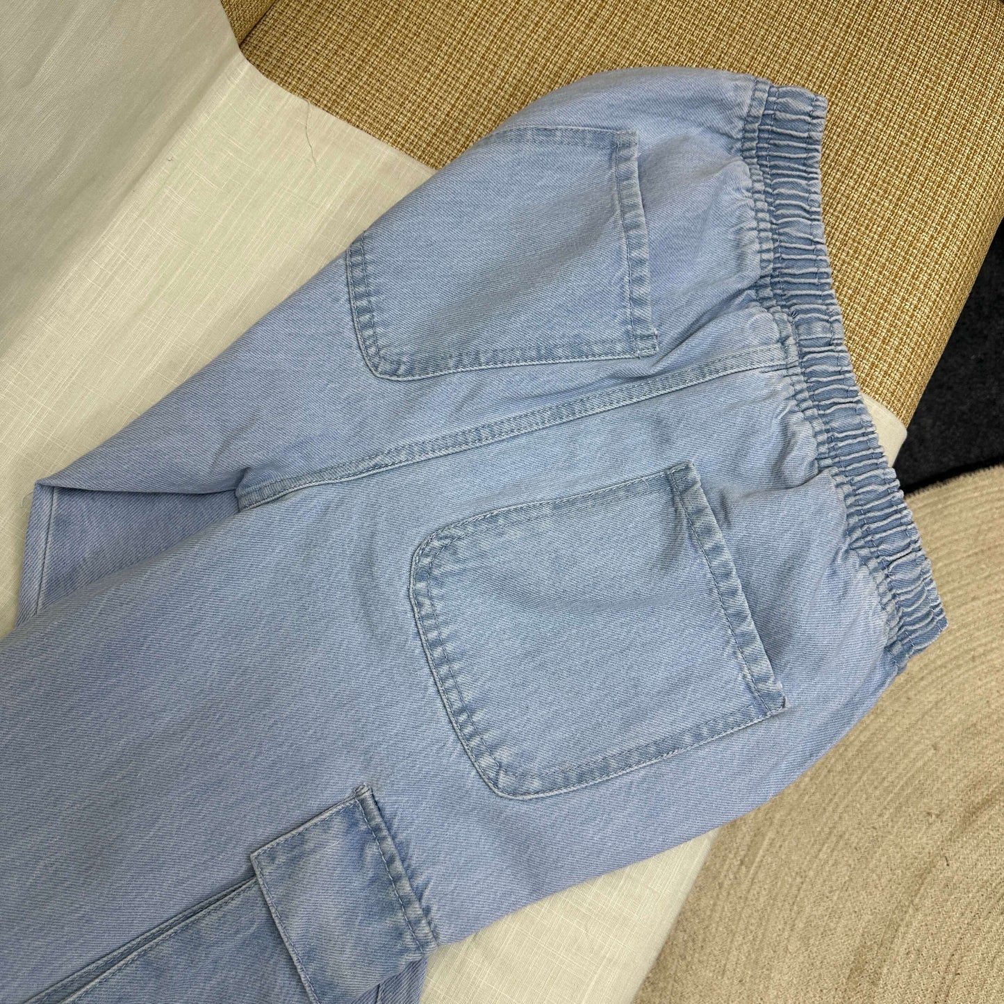 Denim Cargo Joggers by AURSI