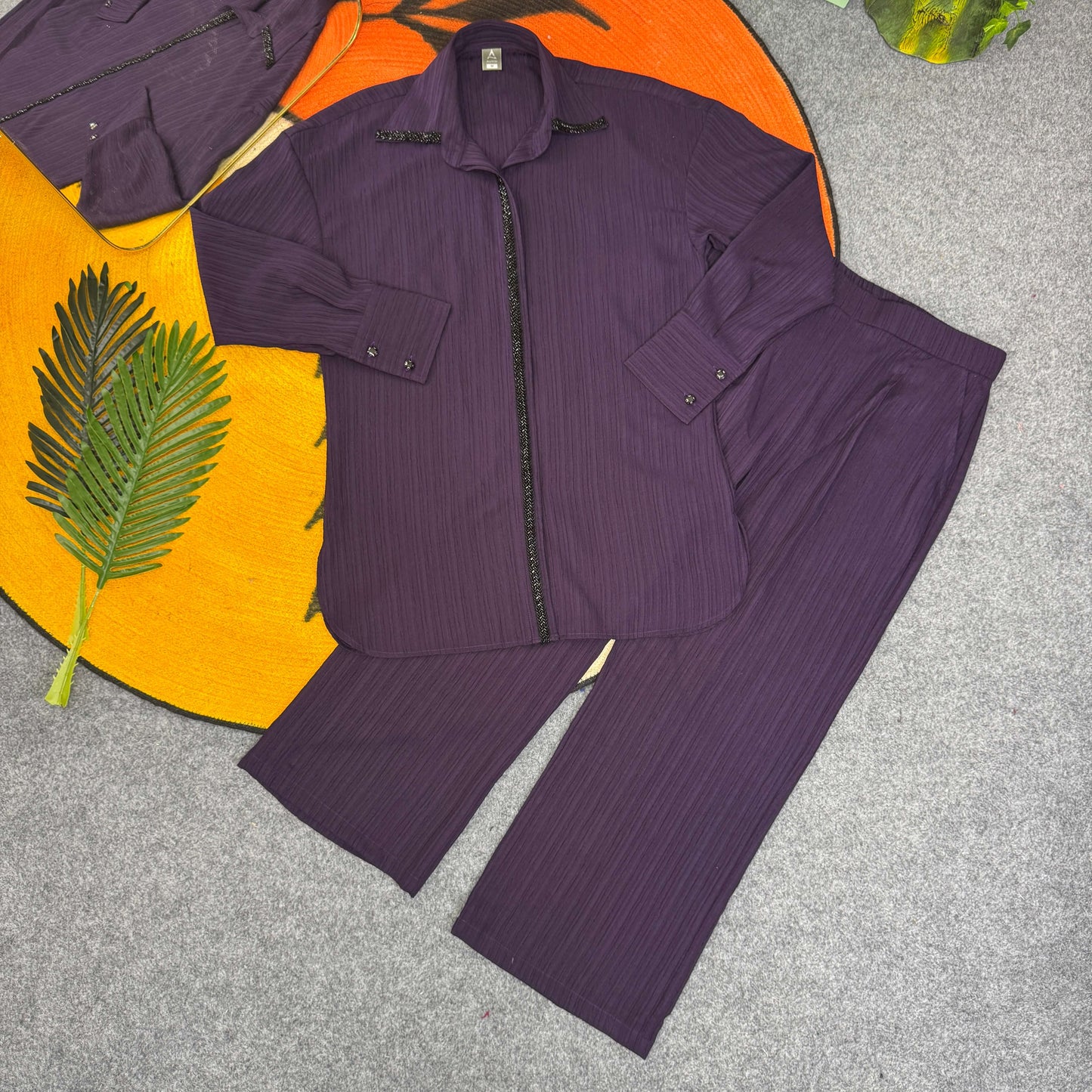 Karchupi Co-Ord - Deep Purple