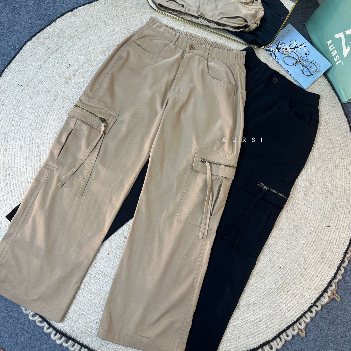 Unisex Baggy Cargo Pant 004 by AURSI