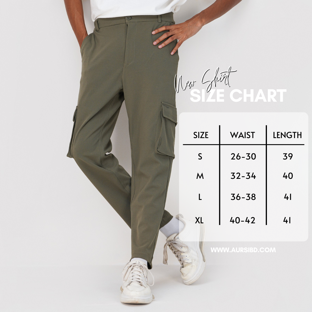 Men's Baggy Cargo Pants - Beige