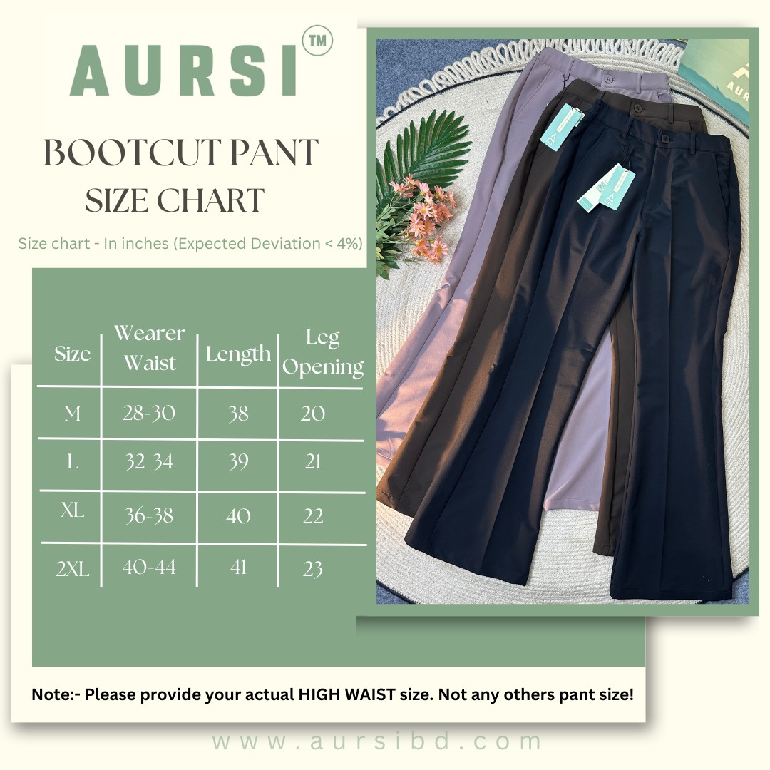 Ladies Bootcut Pants by AURSI