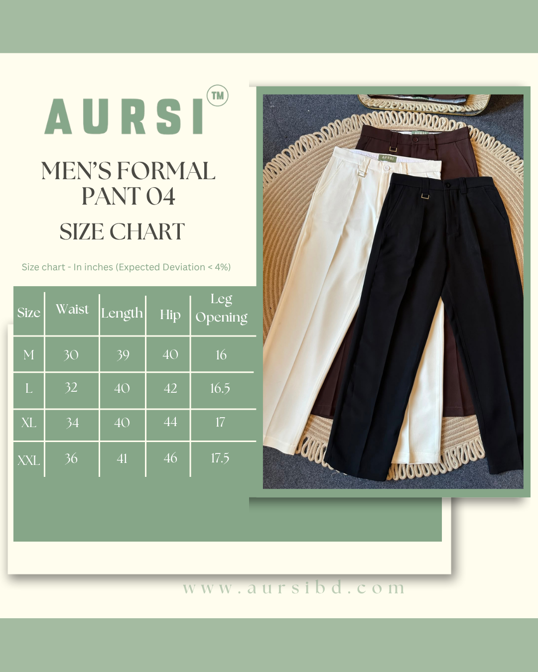 Men's Formal Pant 04 by AURSI