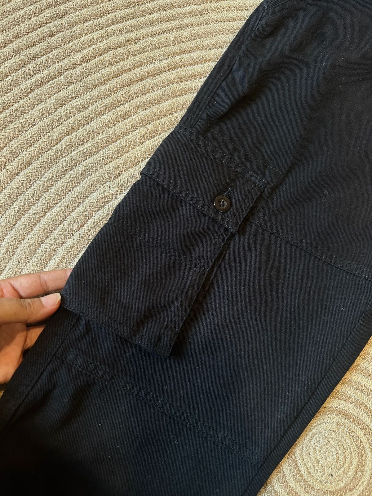 Semi Baggy Cargo Pant 26-06 (Black)