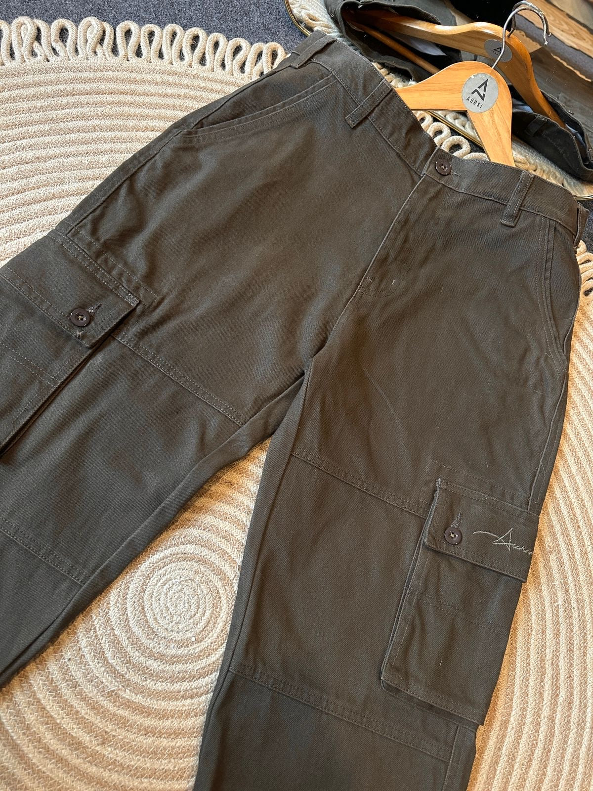Semi Baggy Cargo Pant 26-06 (Dark Olive)
