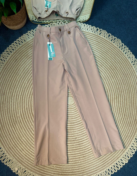 Unisex Formal Baggy Pant (Cream)