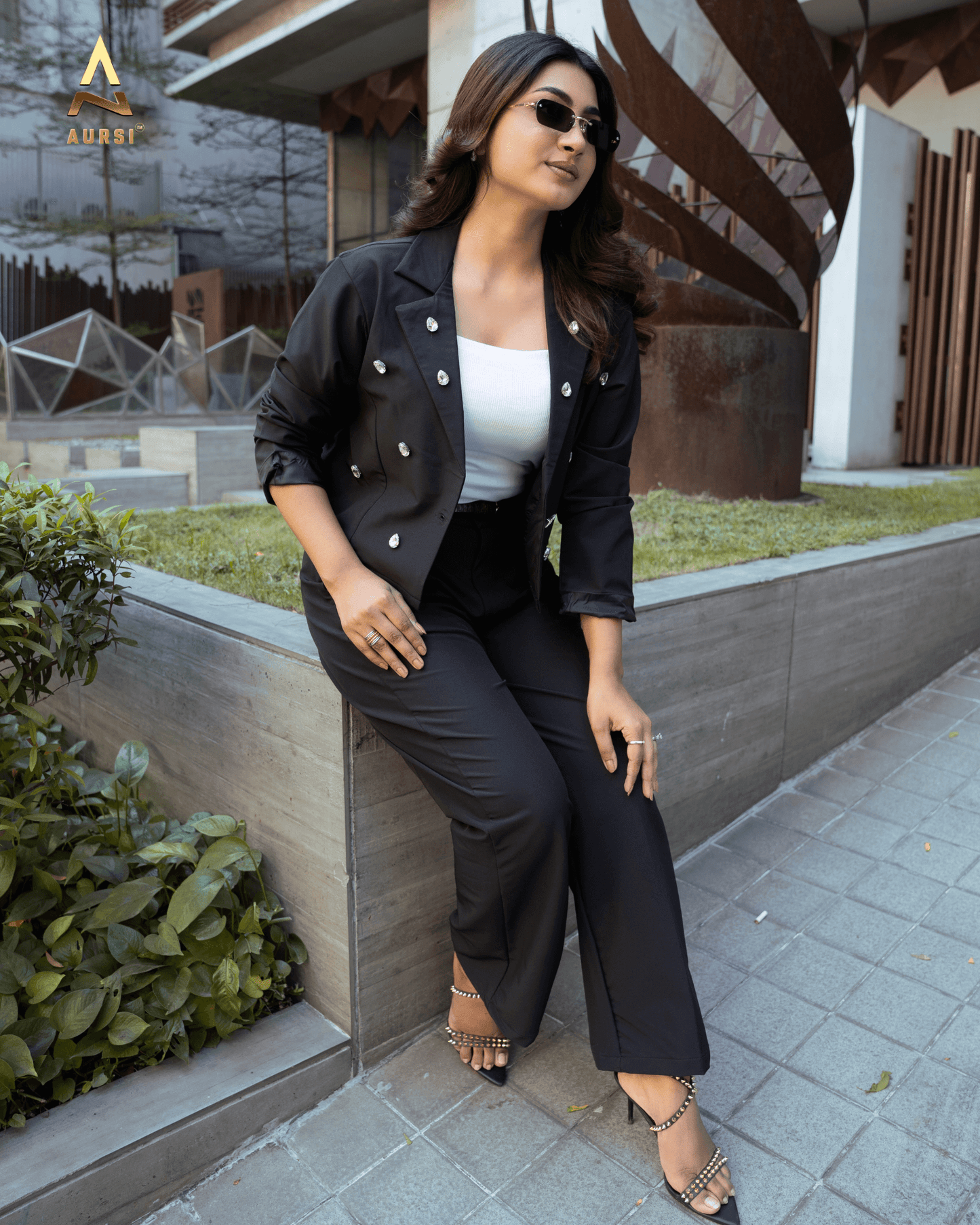 Stone Worked Light Shell Blazer 25-09