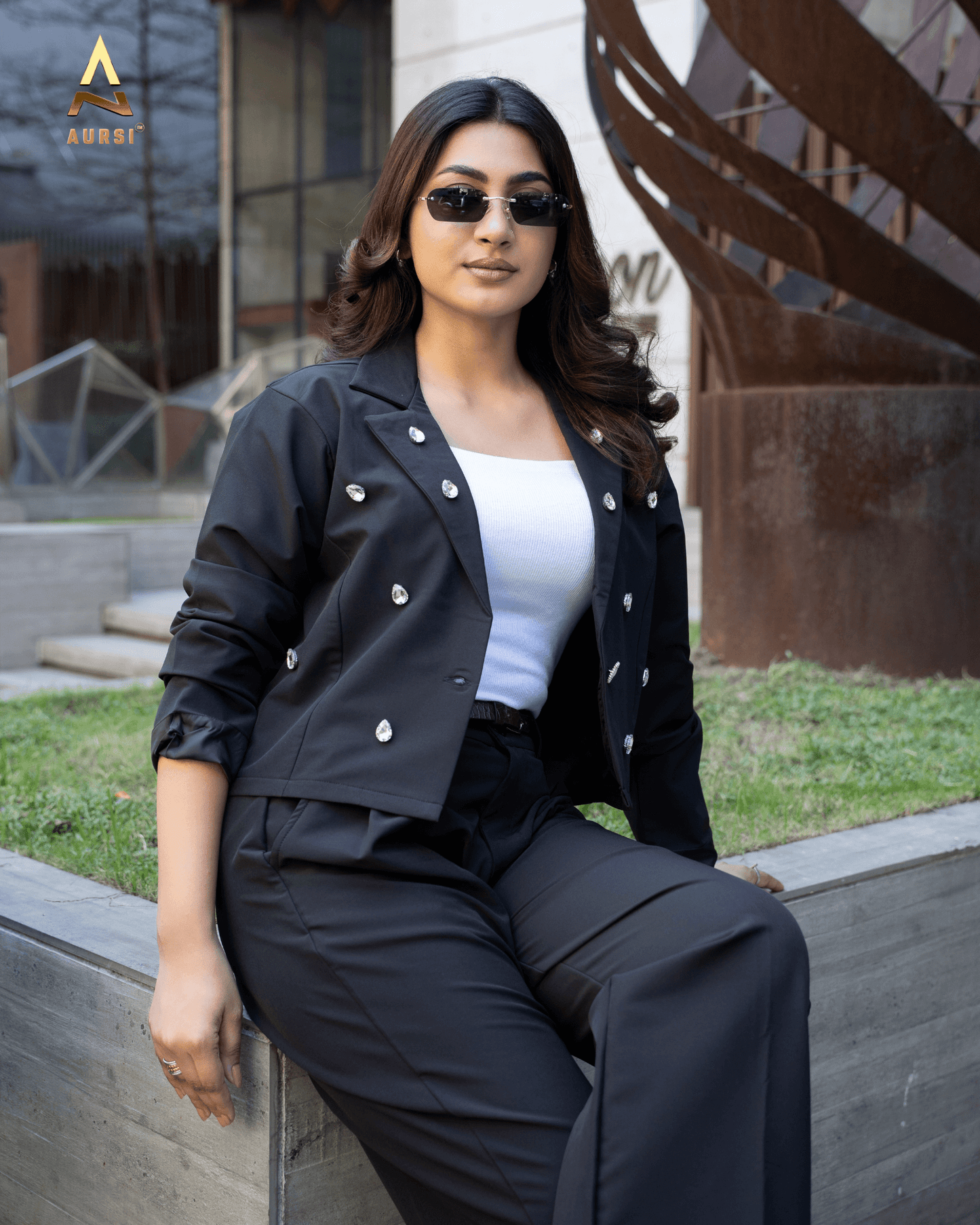 Stone Worked Light Shell Blazer 25-09