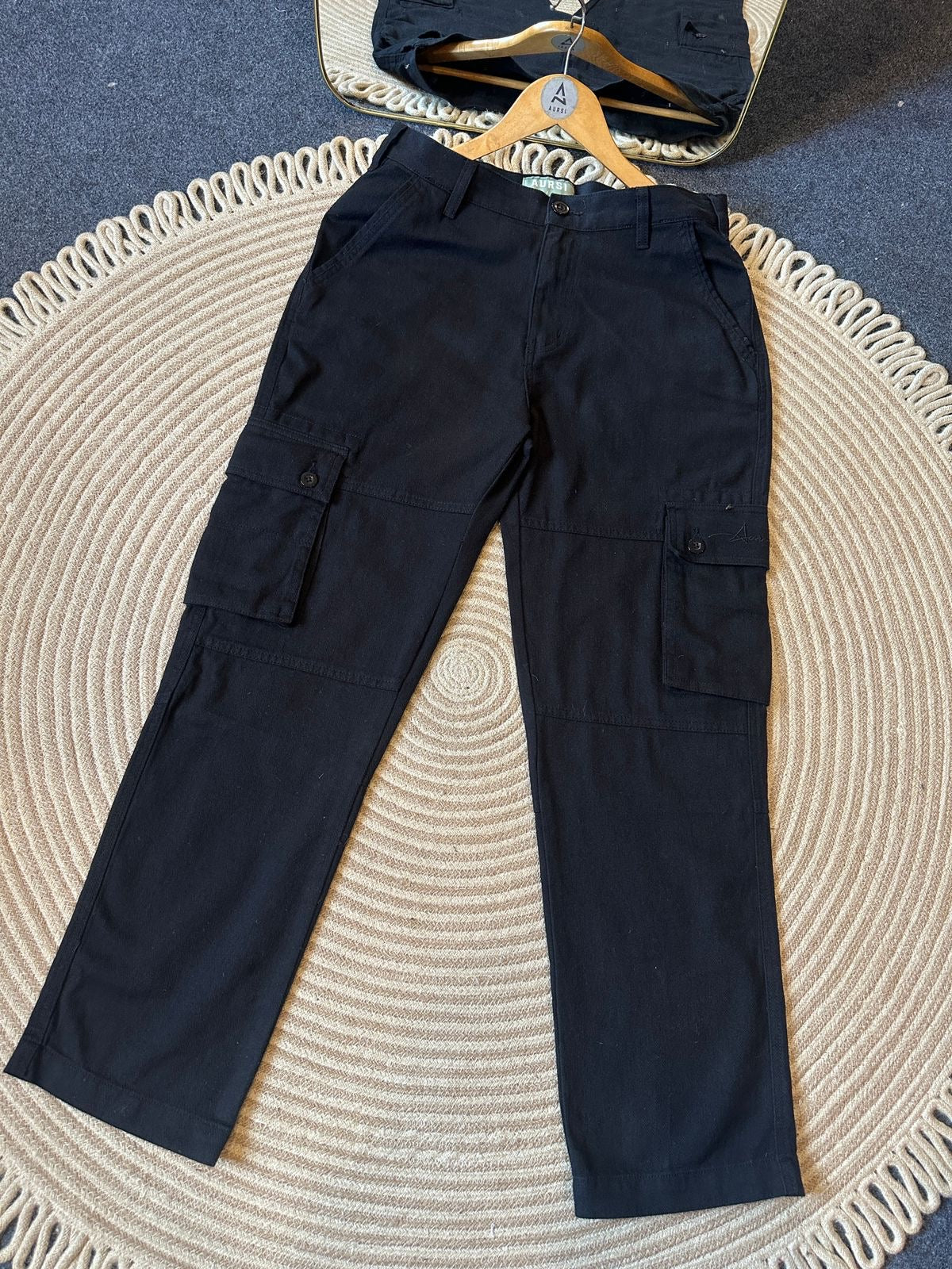 Semi Baggy Cargo Pant 26-06 (Black)