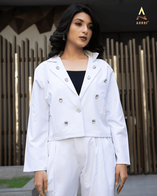 Stone Worked Light Shell Blazer 25-10