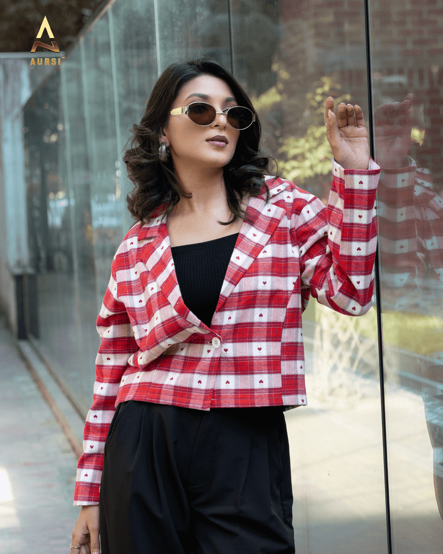 Croped Light Shell Blazer 25-08