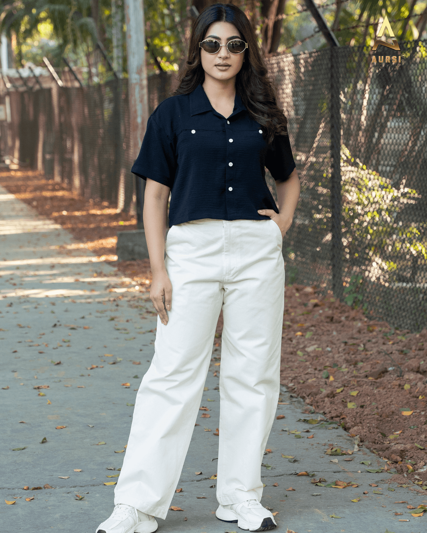 Unisex Twill Baggy Pants 25-03 (Off-White)