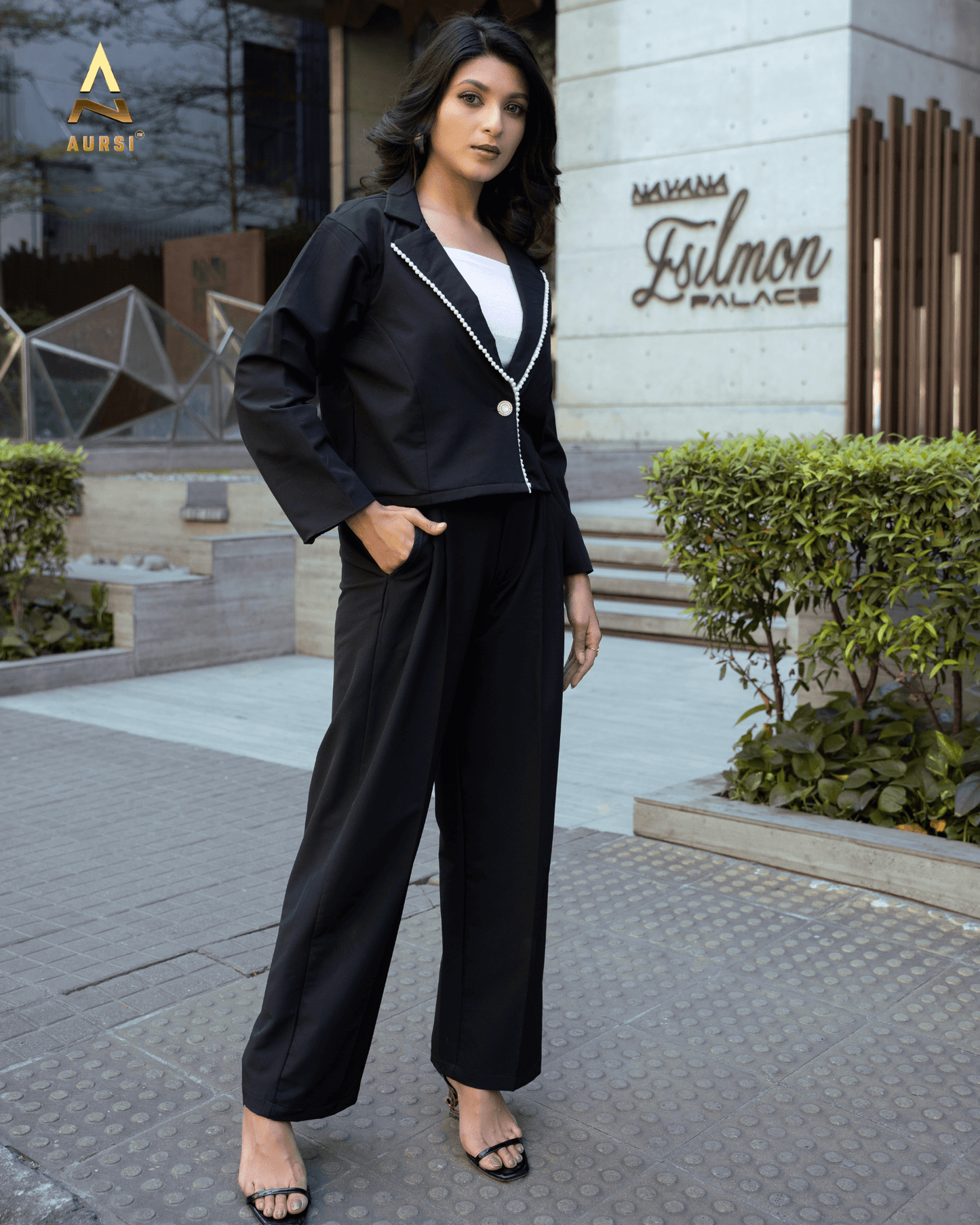 Pearl Lace Worked Light Shell Blazer 25-11