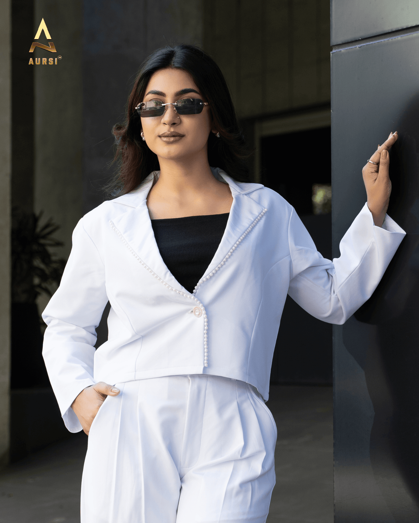 Pearl Lace Worked Light Shell Blazer 25-12