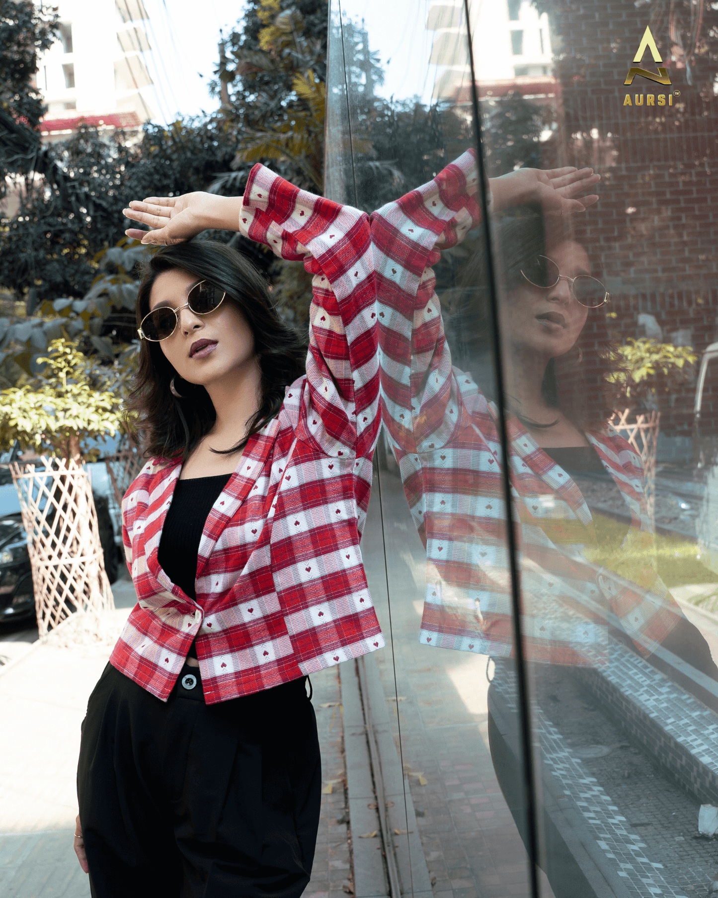 Croped Light Shell Blazer 25-08