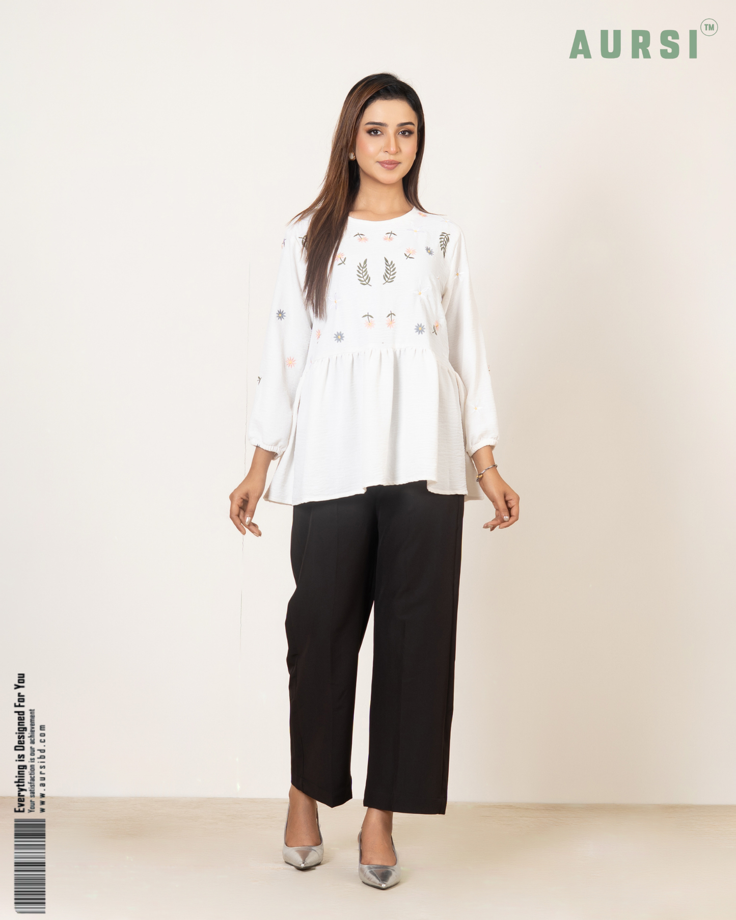 Modest Western Top 26-03-C (Off White)
