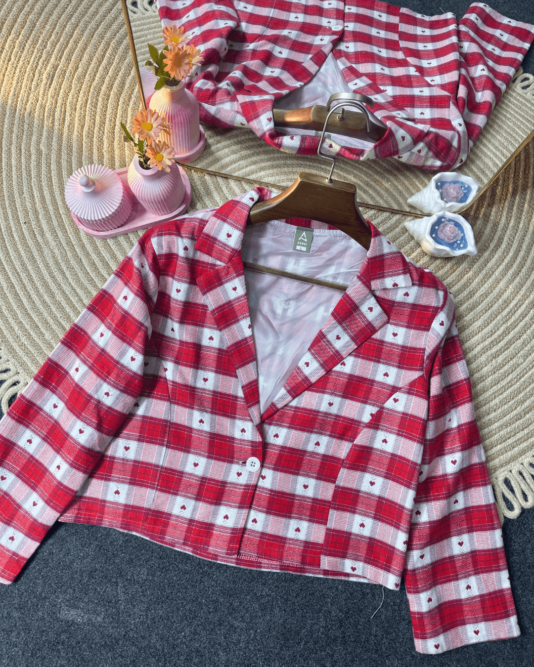 Croped Light Shell Blazer 25-08