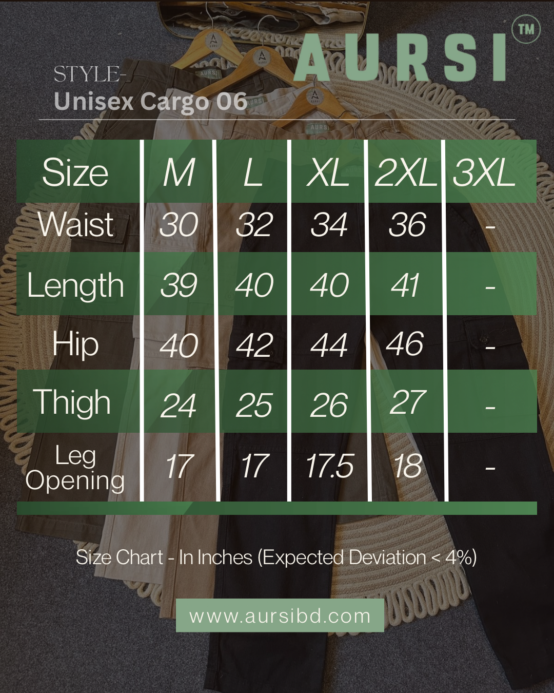 Semi Baggy Cargo Pant 26-06 (Dark Olive)