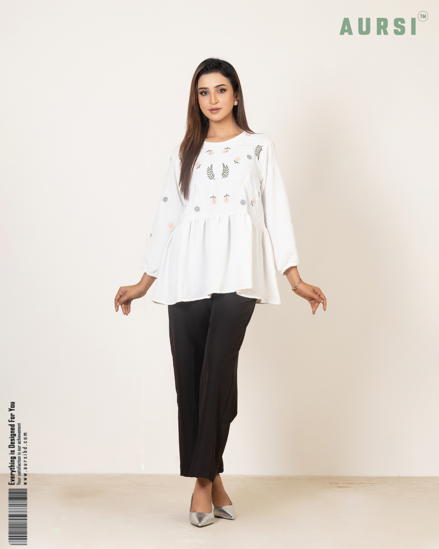 Modest Western Top 26-03-C (Off White)