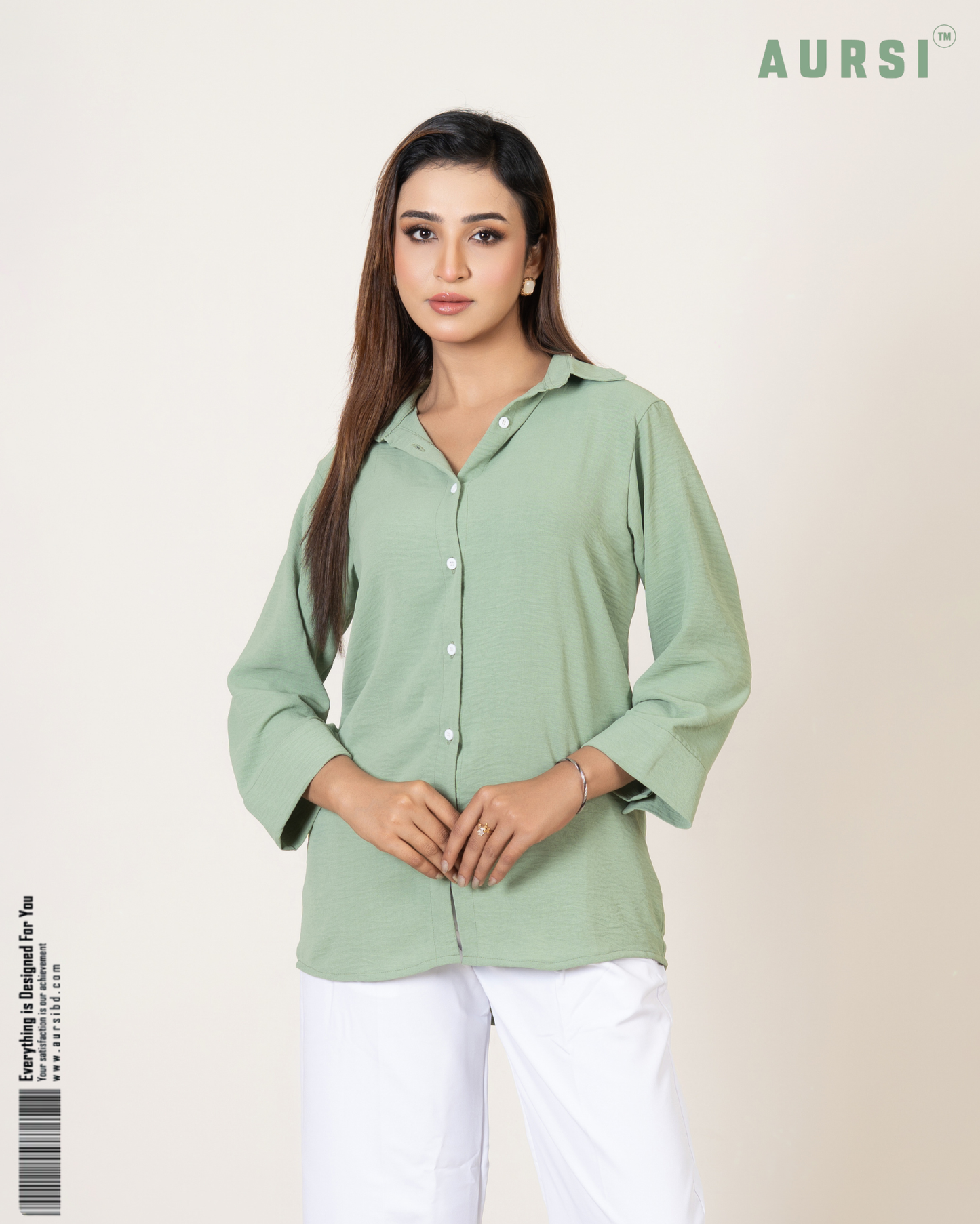 Hip Covered Ladies Shirt 26-16-A (Pastel Green)