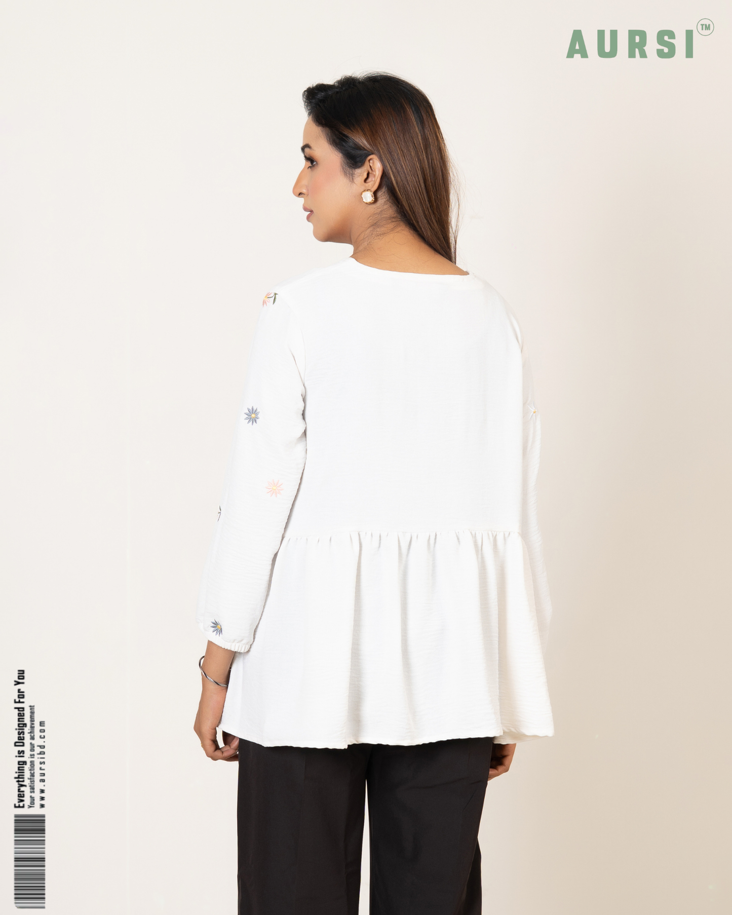 Modest Western Top 26-03-C (Off White)