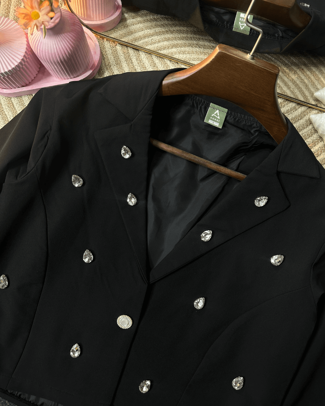 Stone Worked Light Shell Blazer 25-09