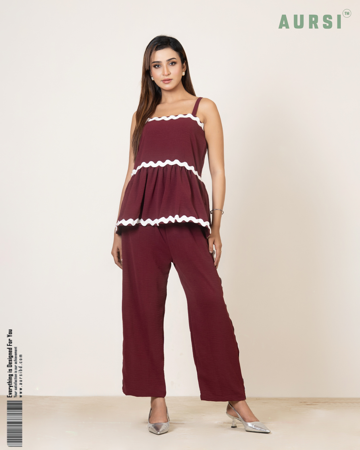 Western Co-Ord 26-07-A (Maroon)