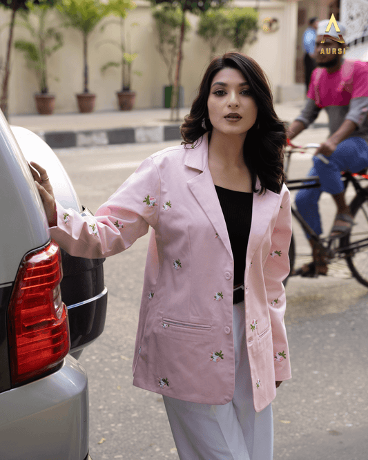 Embroidered Light Shell Blazer 25-06