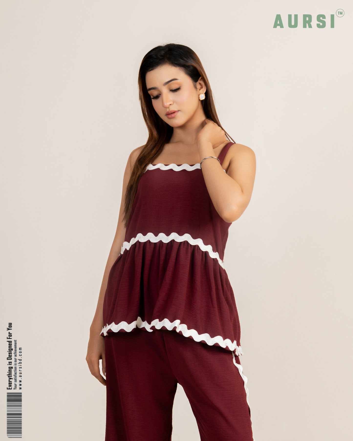 Western Co-Ord 26-07-A (Maroon)