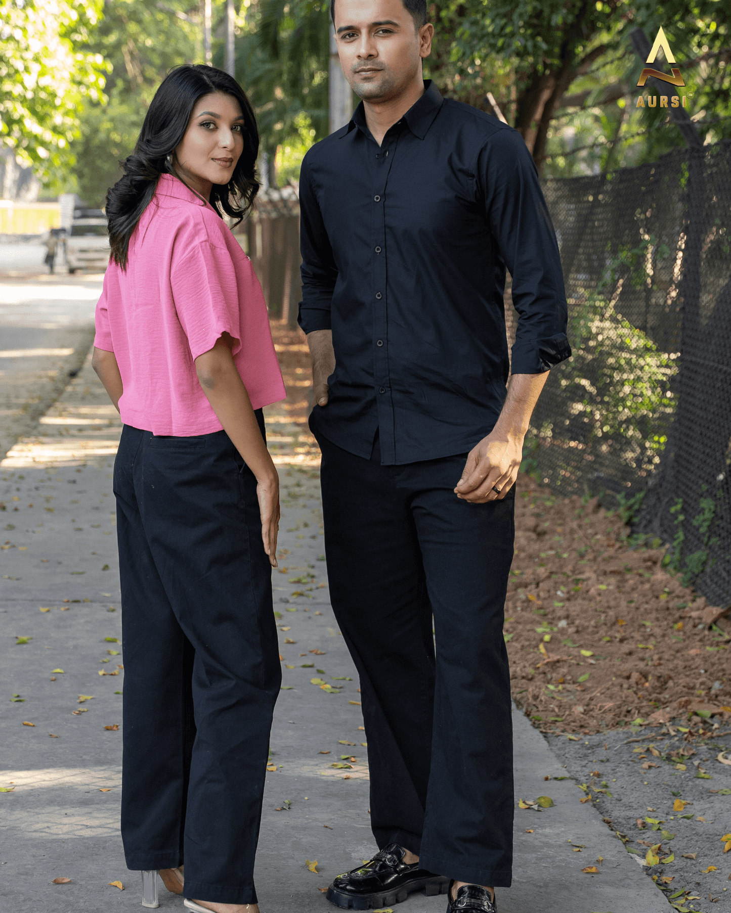 Unisex Twill Baggy Pants 25-03 (Black)