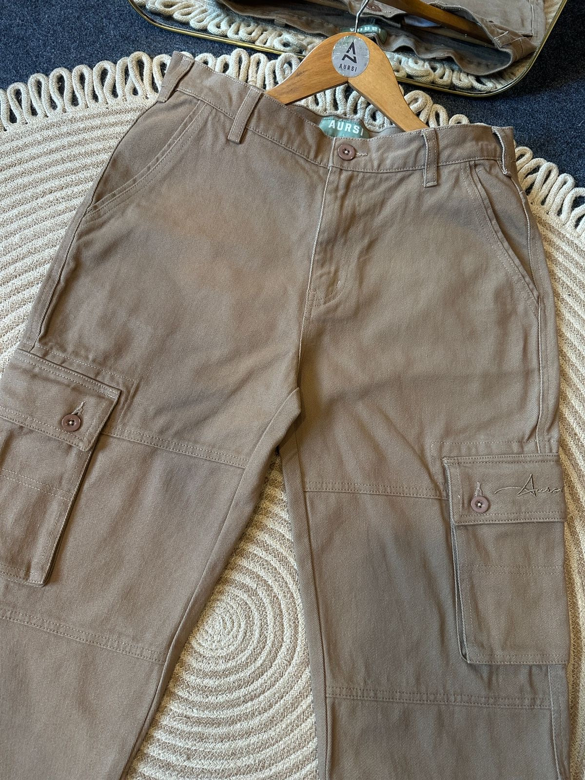 Semi Baggy Cargo Pant 26-06 (Beige)