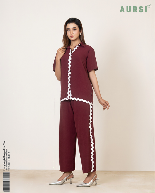 Co-Ord 26-06-A (Maroon)