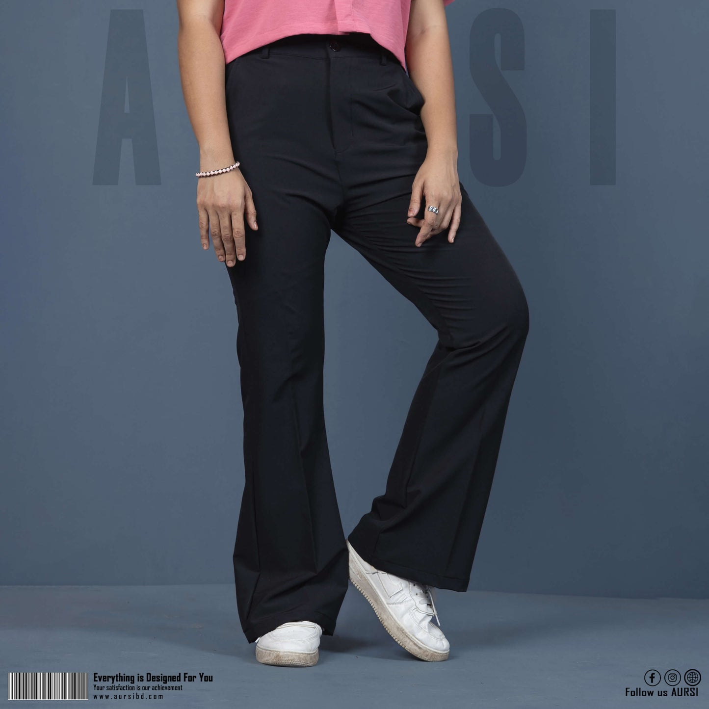 Ladies Bootcut Pants (Black)