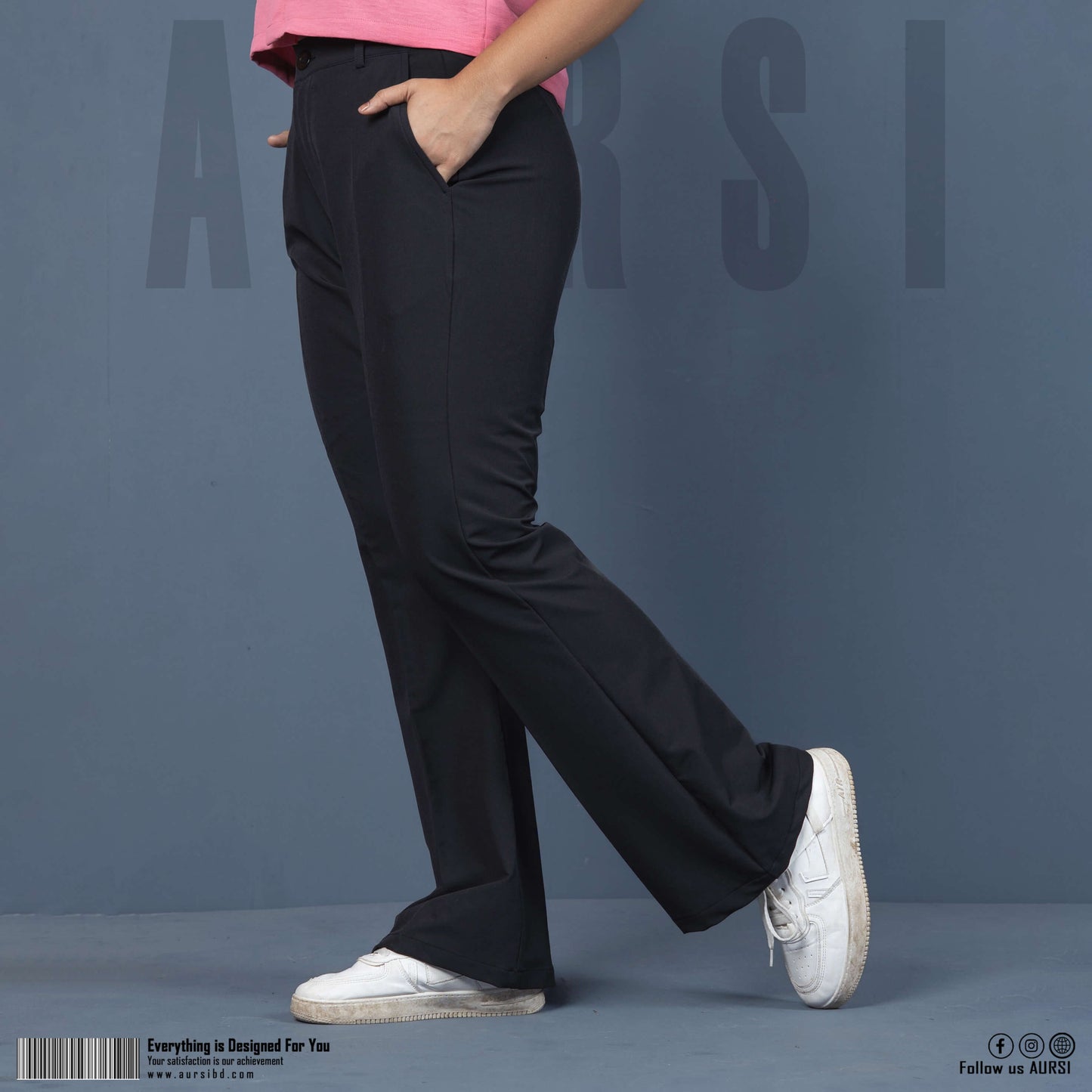 Ladies Bootcut Pants (Black)