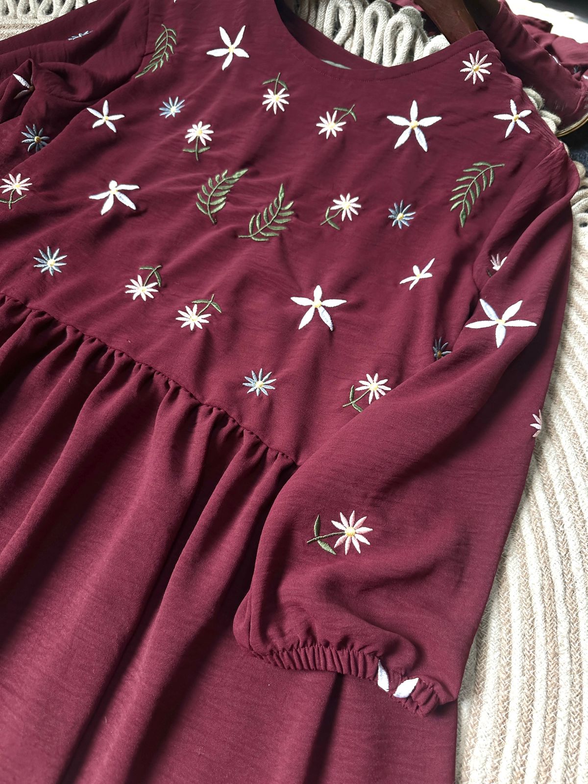 Modest Western Top 26-03 (Maroon)