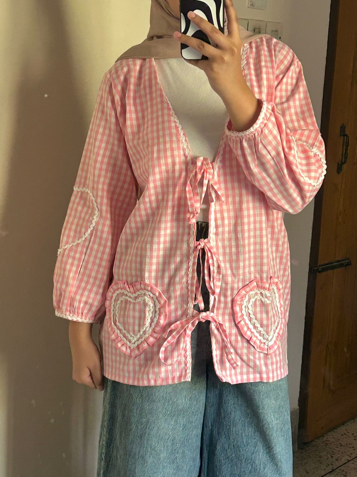 Korean Inspired Gingham Top by AURSI
