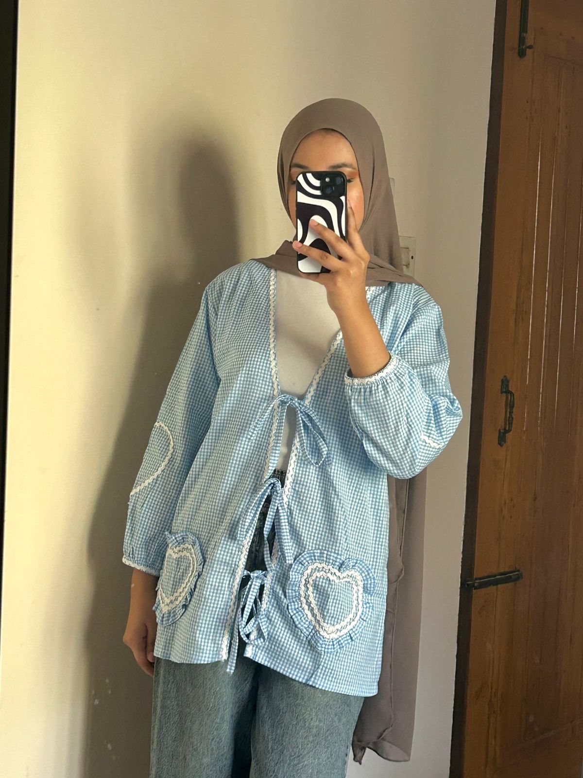 Korean Inspired Gingham Top by AURSI