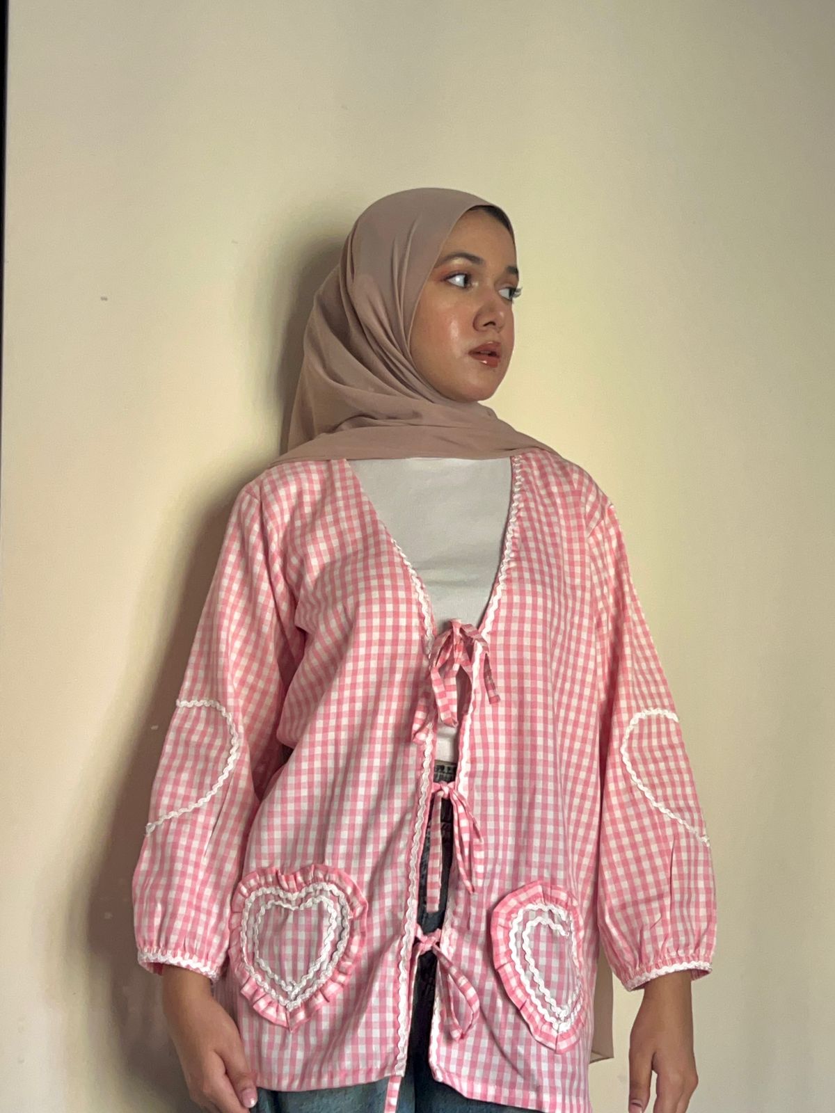 Korean Inspired Gingham Top by AURSI