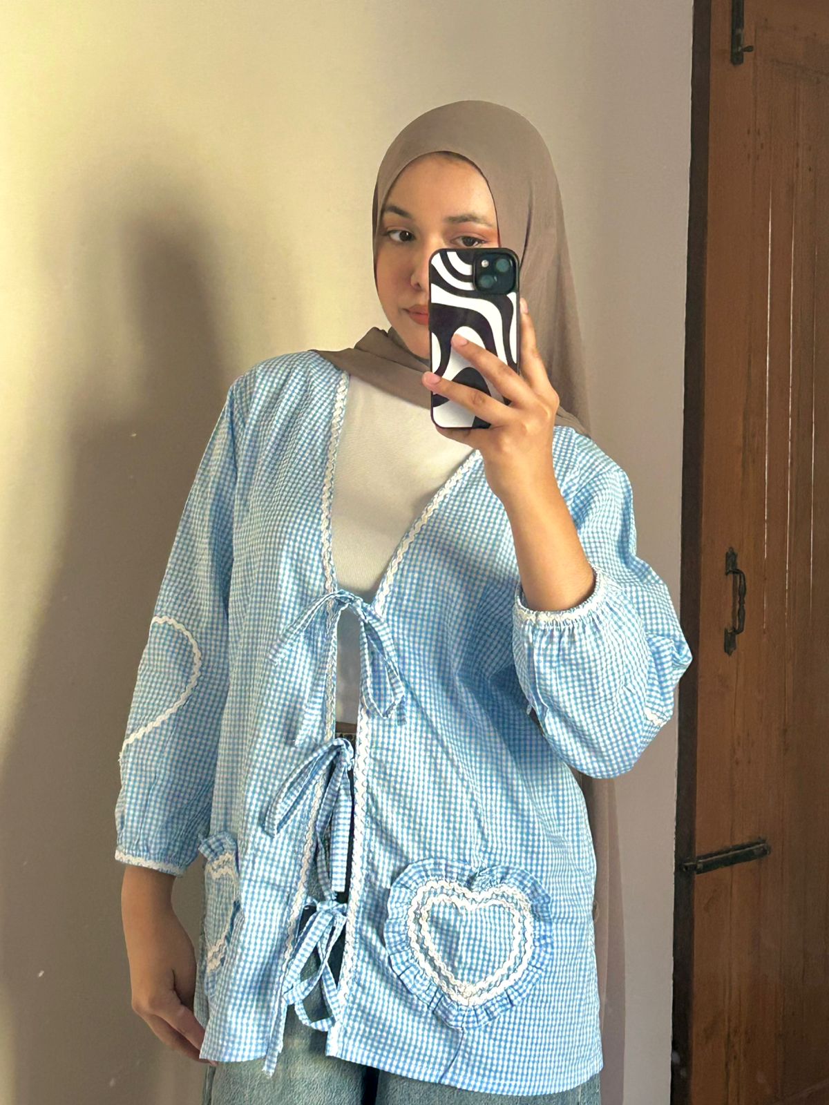 Korean Inspired Gingham Top by AURSI