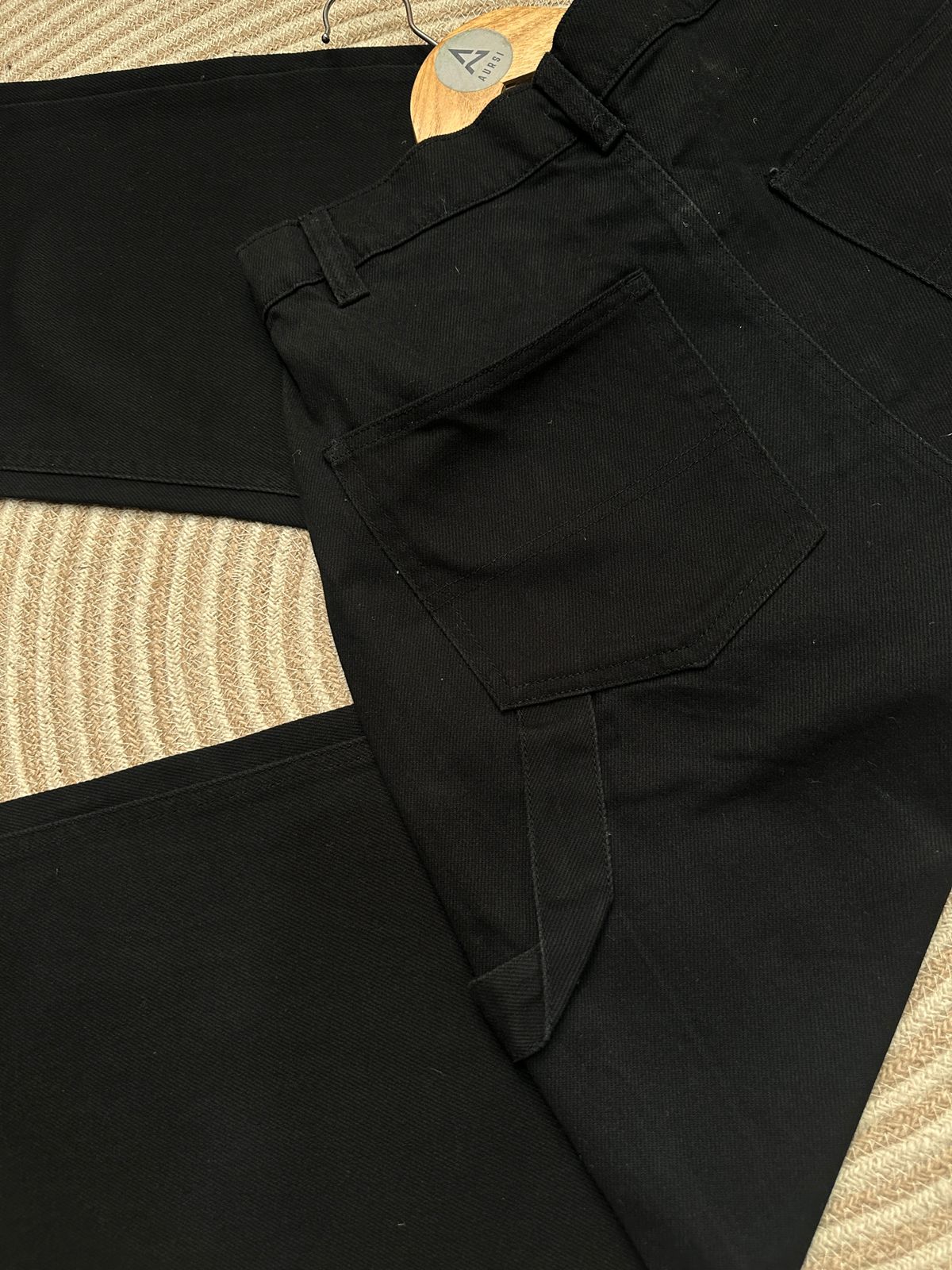 Unisex Carpenter Baggy Pant 04 (Black)