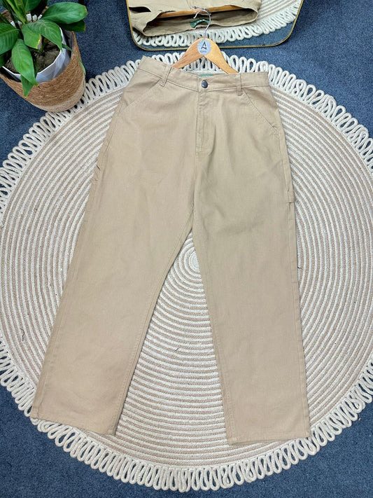 Unisex Carpenter Baggy Pant 04 (Beige)
