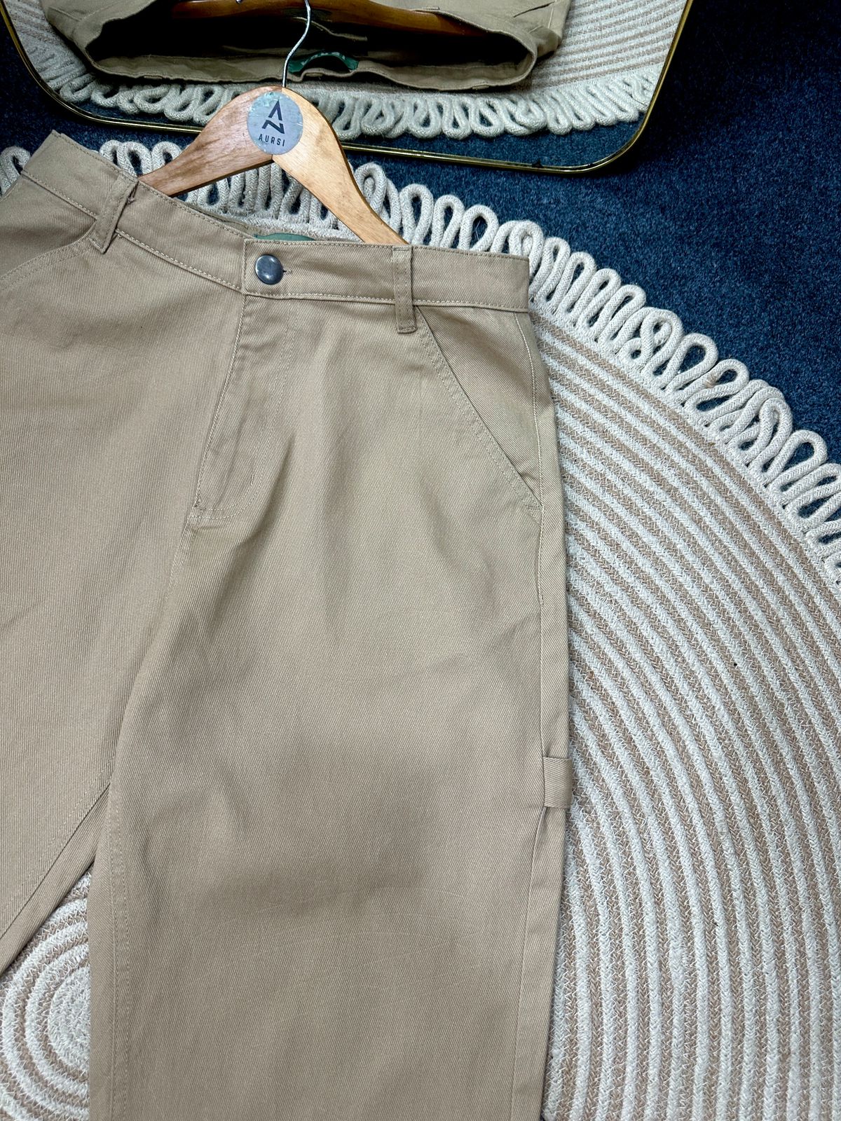 Unisex Carpenter Baggy Pant 04 (Beige)