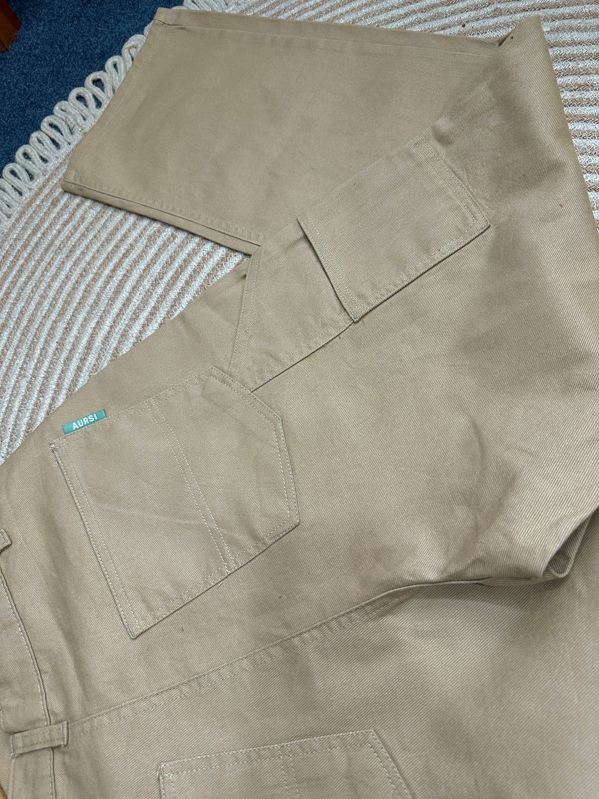 Unisex Carpenter Baggy Pant 04 (Beige)