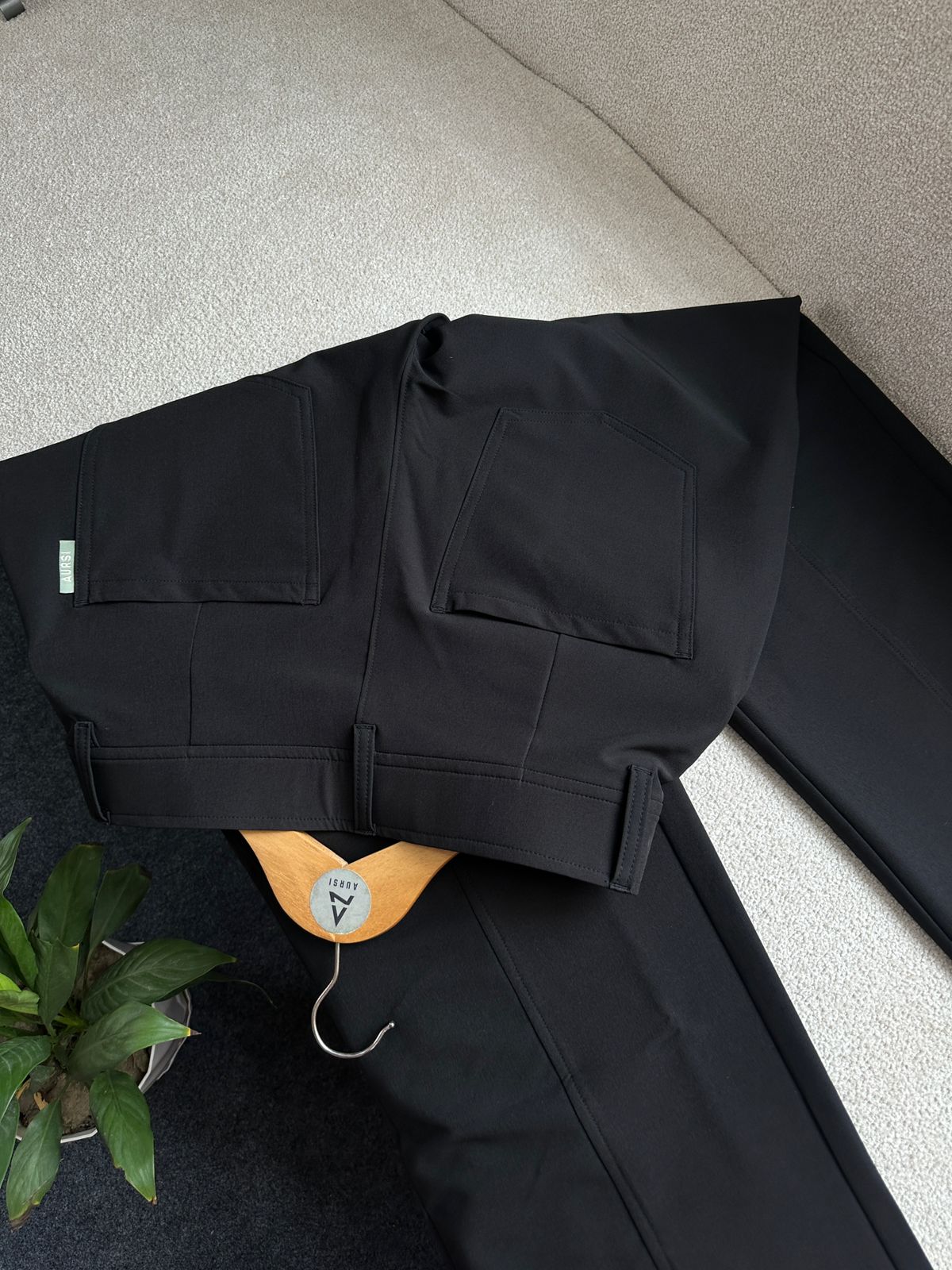Unisex Baggy Wide Leg Pants 05 (Black)