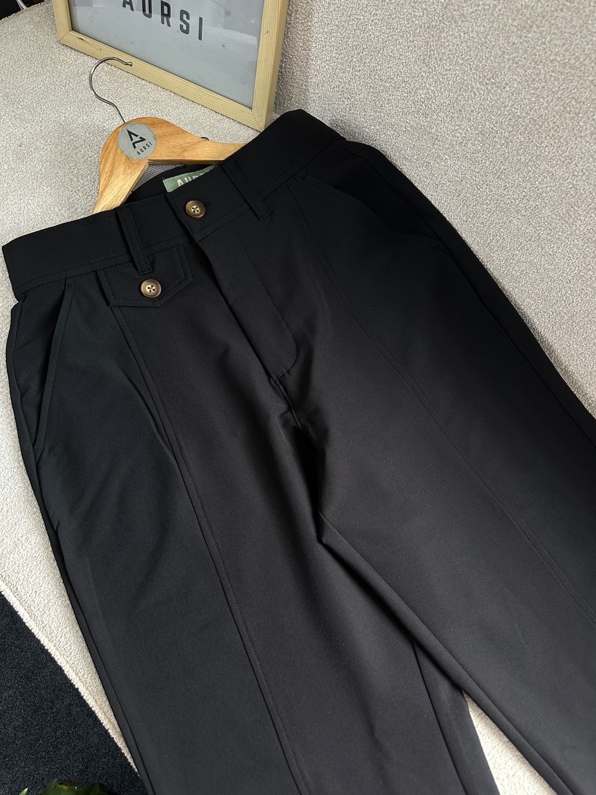 Unisex Baggy Wide Leg Pants 05 (Black)