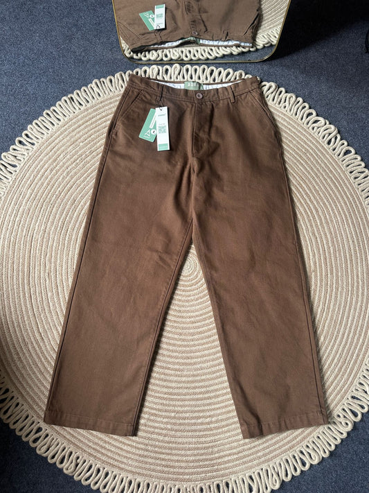 Unisex Twill Baggy Pants 03 (Coffee)