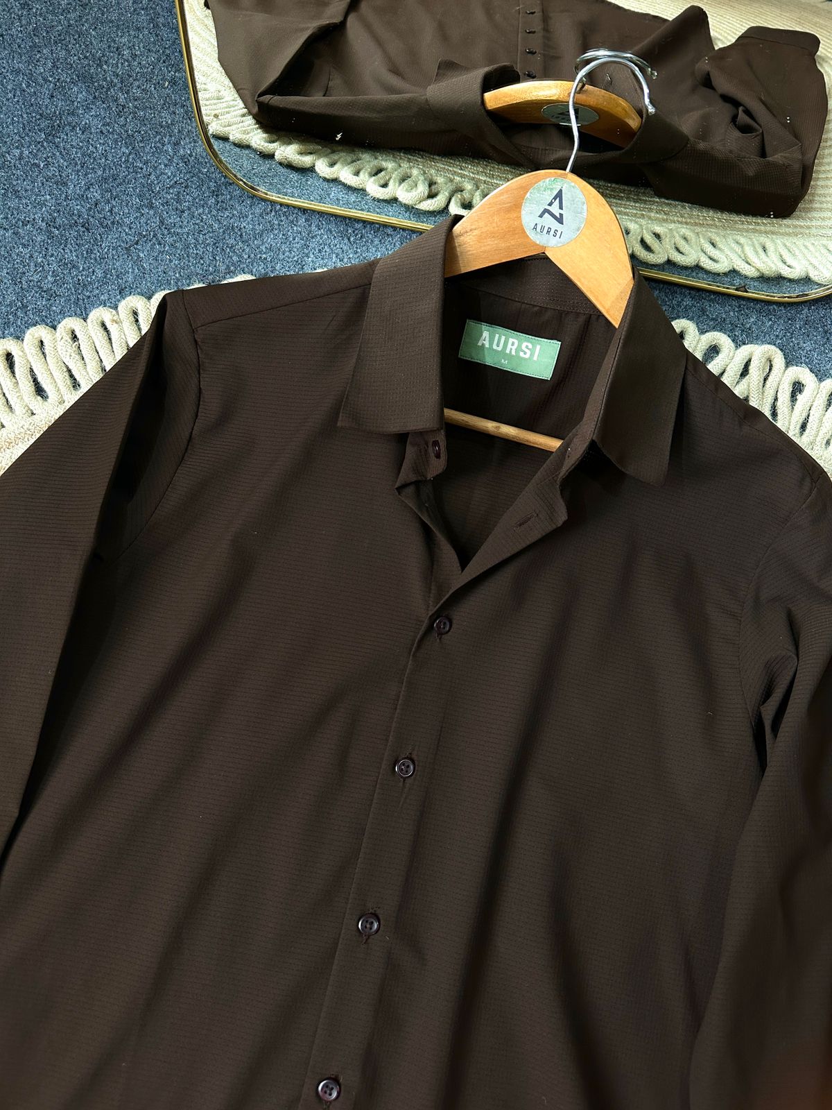 Men's Solid Formal Shirt (Chocolate) - 26-51