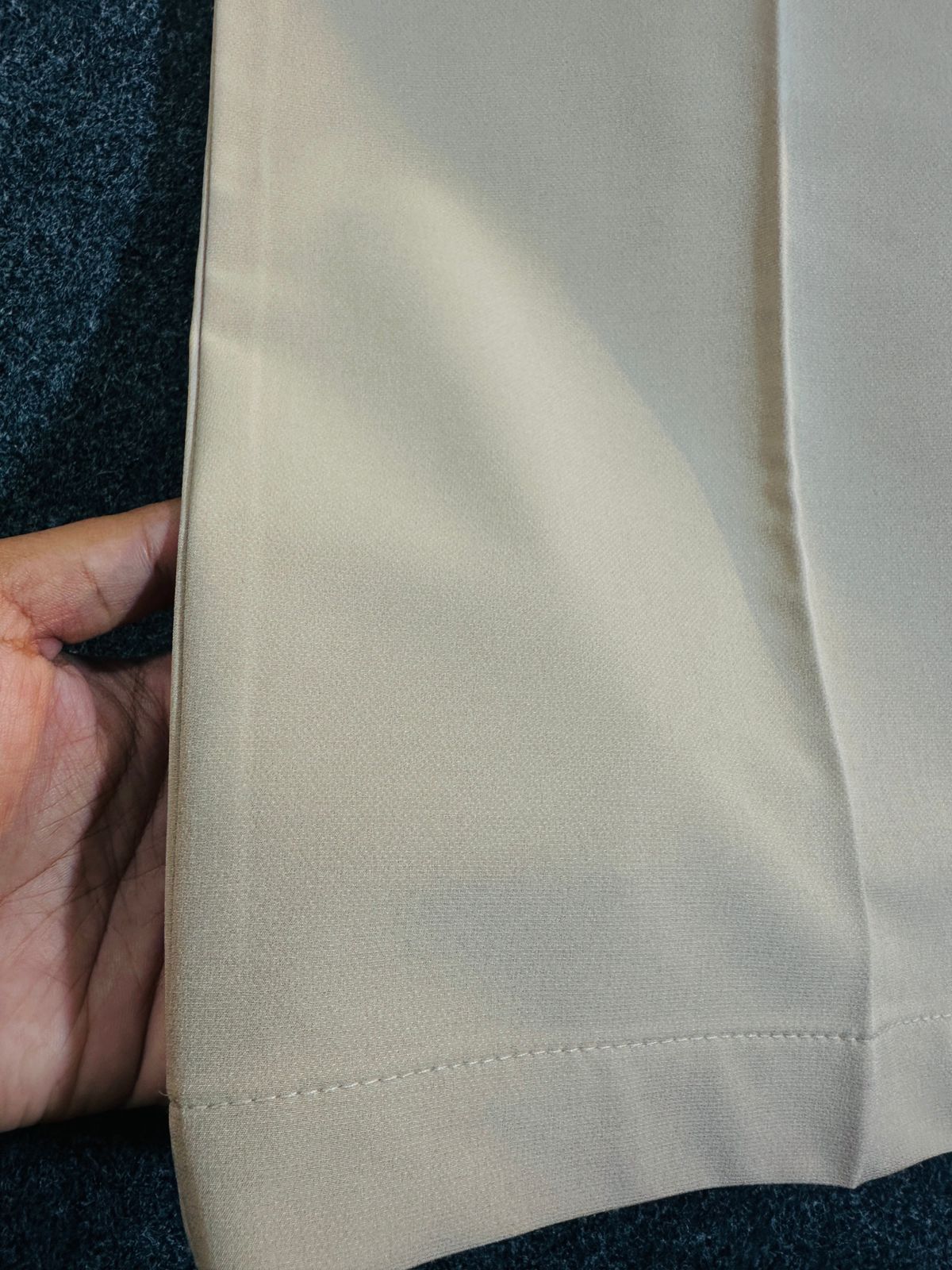 Ladies Loose Fit Wide Leg Pants - 07 (Cream)